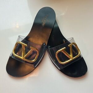 Valentino Signature Transparent Polymer Slide size 38